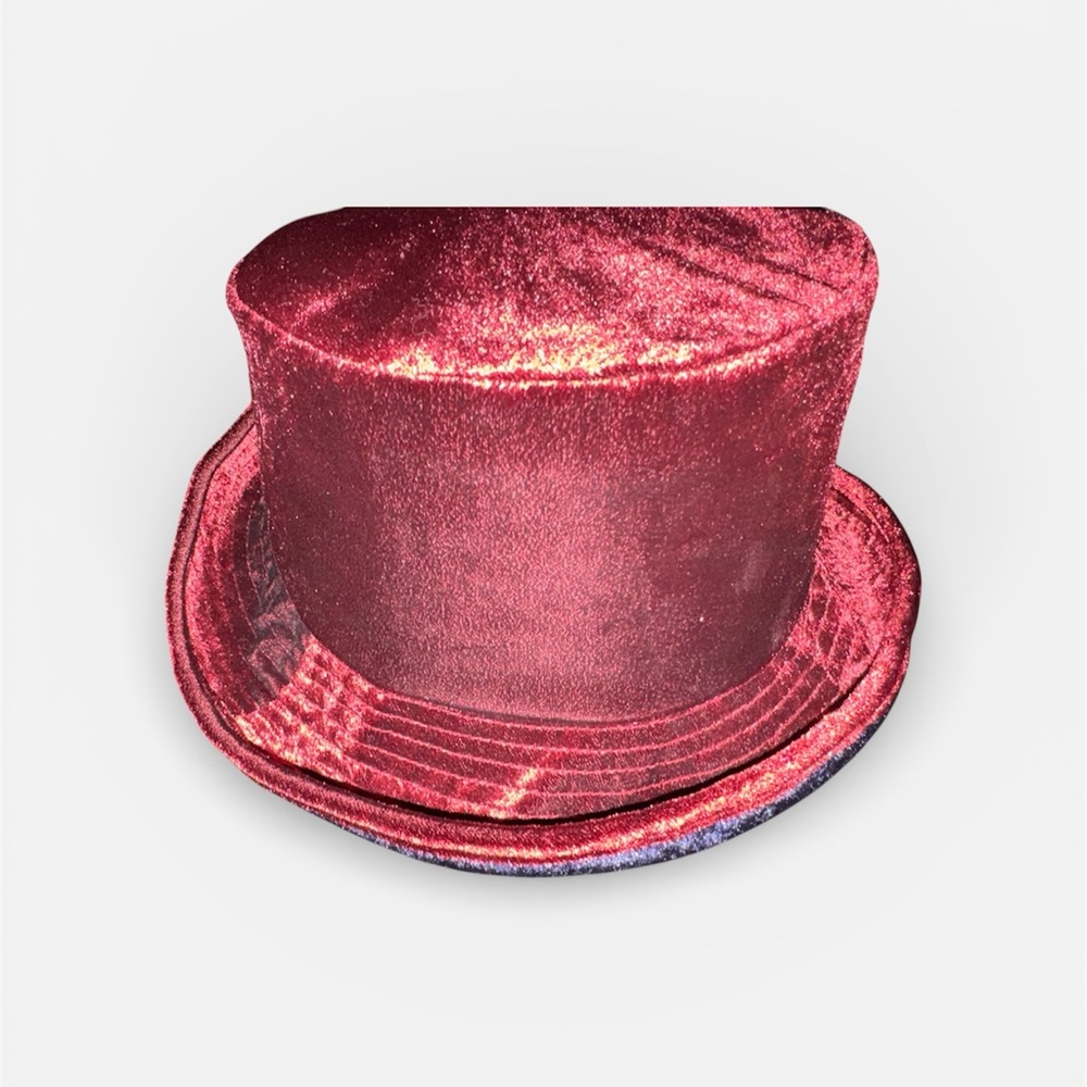 Velvet Red Top Hat 21-22 inches